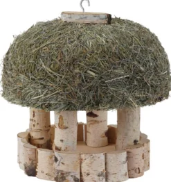 Dehner Natura Premium Futterhaus Stuttgart mit Heudach, ca. Ø29 cm