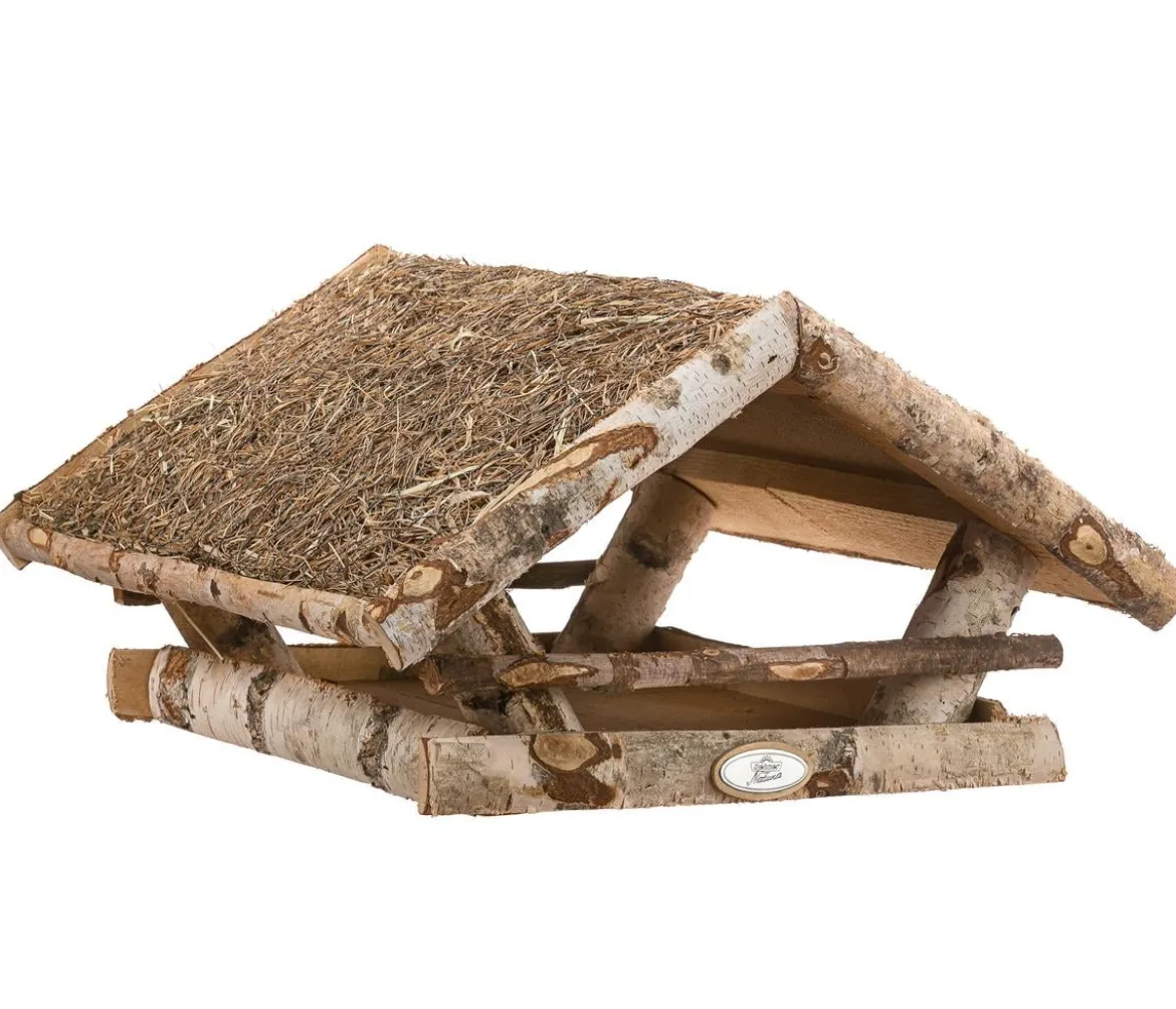 Dehner Natura Premium Futterhaus Nürnberg mit Heudach, ca. B52/H25/T48 cm
