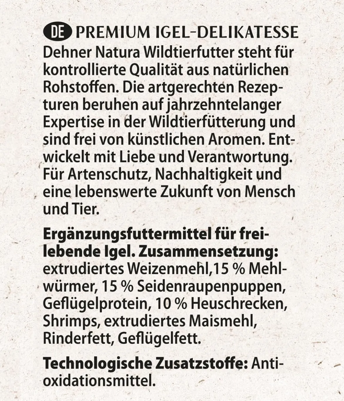 Dehner Natura Premium Igel-Delikatesse, 100g