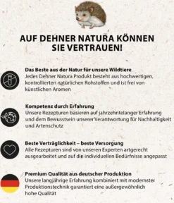 Dehner Natura Premium Igelfutter Igel-Kekse mit Shrimps