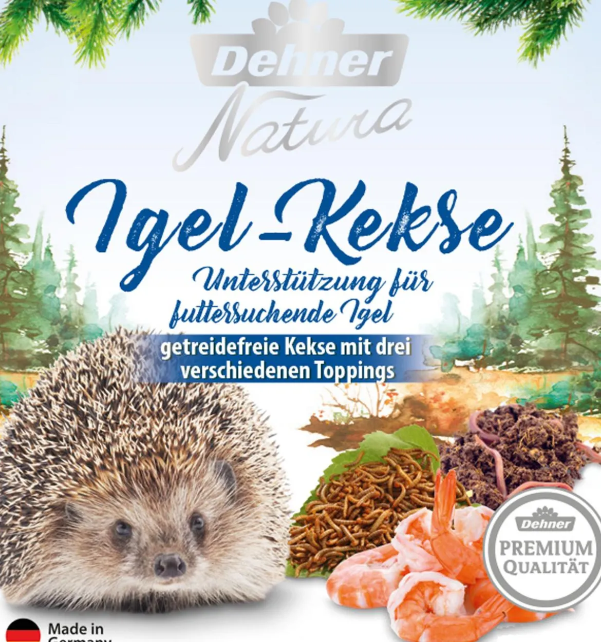 Dehner Natura Premium Igelfutter Igel-Keks Mix