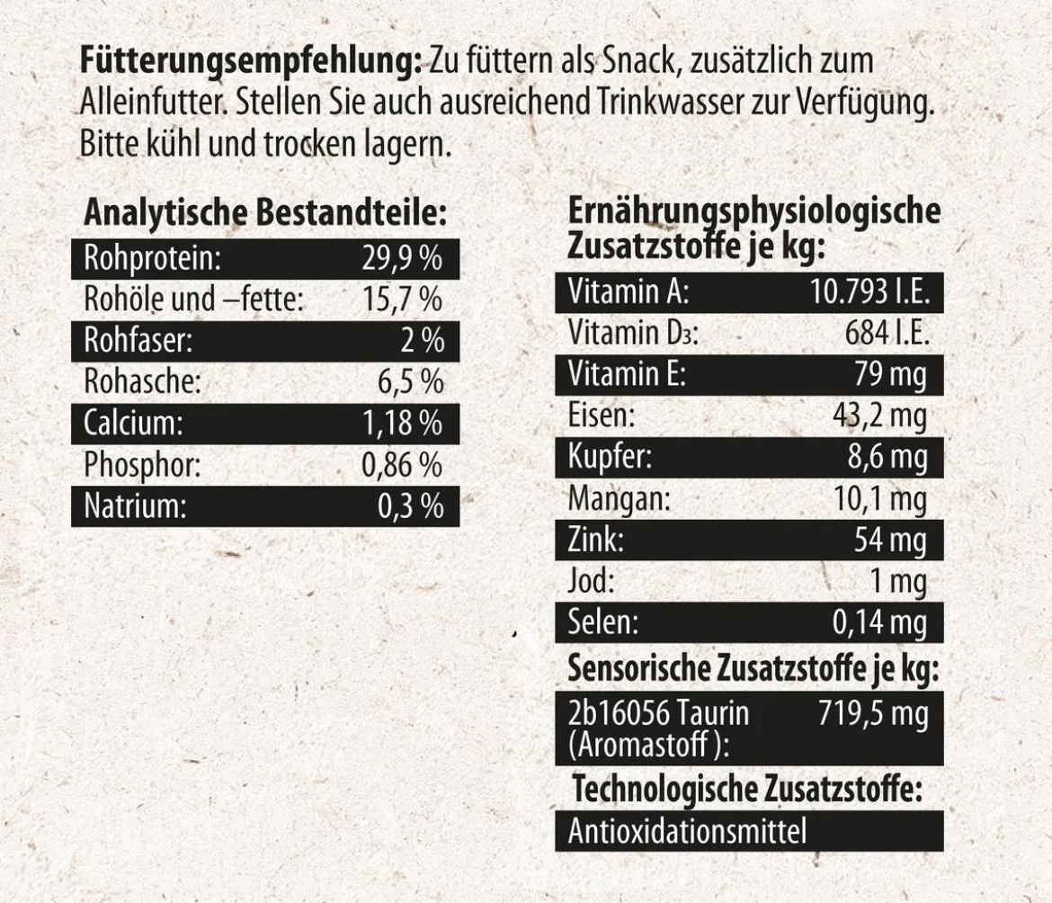 Dehner Natura Premium Igelfutter Igel-Keks Mix