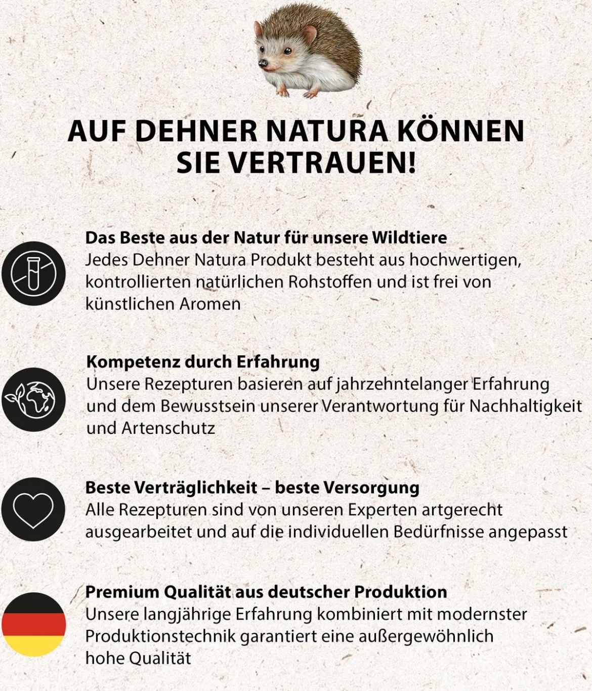 Dehner Natura Premium Igelfutter Igel-Keks Mix