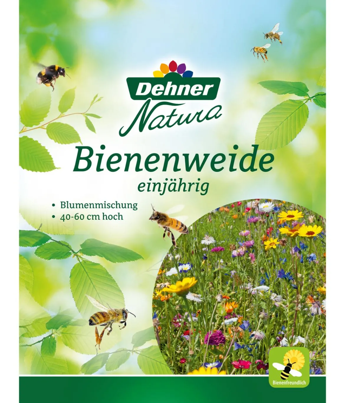 Dehner Natura Premium Samen Blumenmischung 'Bienenweide', 40 - 60 cm hoch