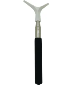 Dehner Natura Premium Teleskopstiel, schwarz/silber, ca. 83 cm