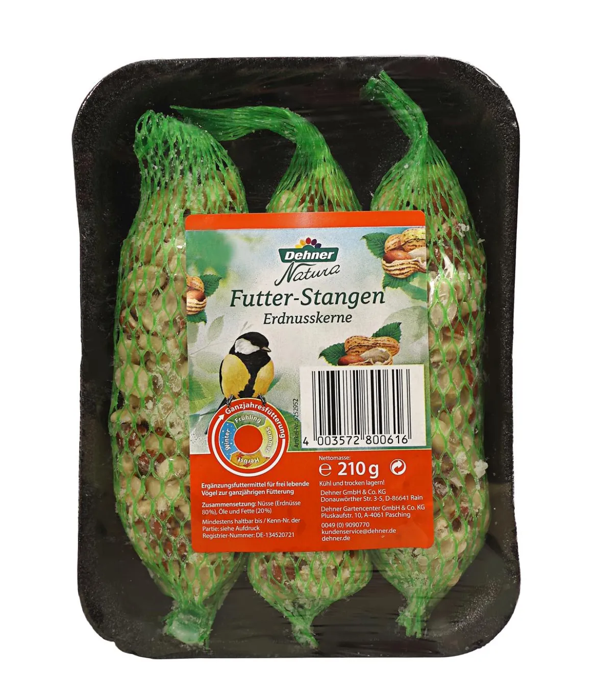 Dehner Natura Premium Wildvogelfutter Spezial-Snackmix, 6-teilig
