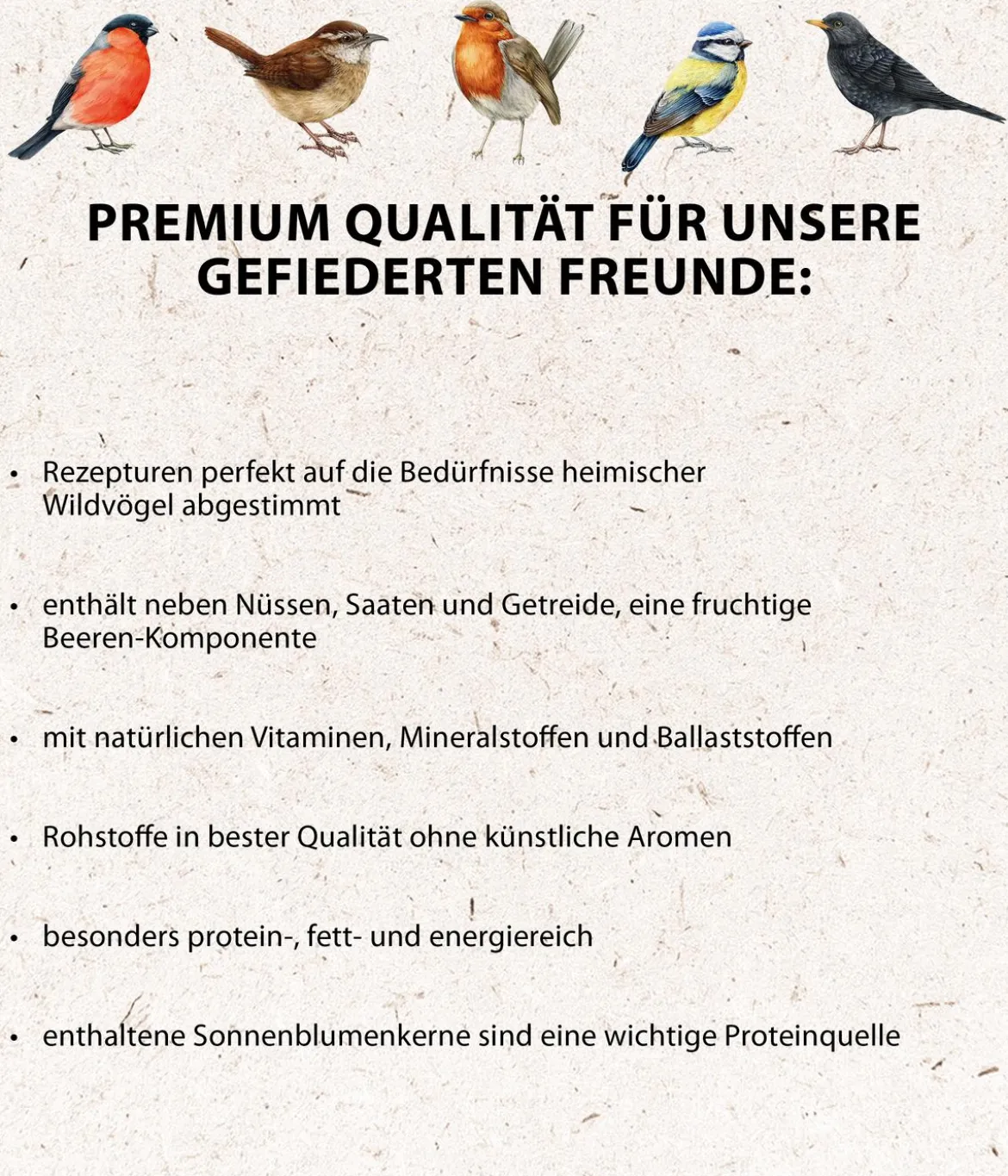 Dehner Natura Premium Wildvogelfutter Starterset, 7-teilig