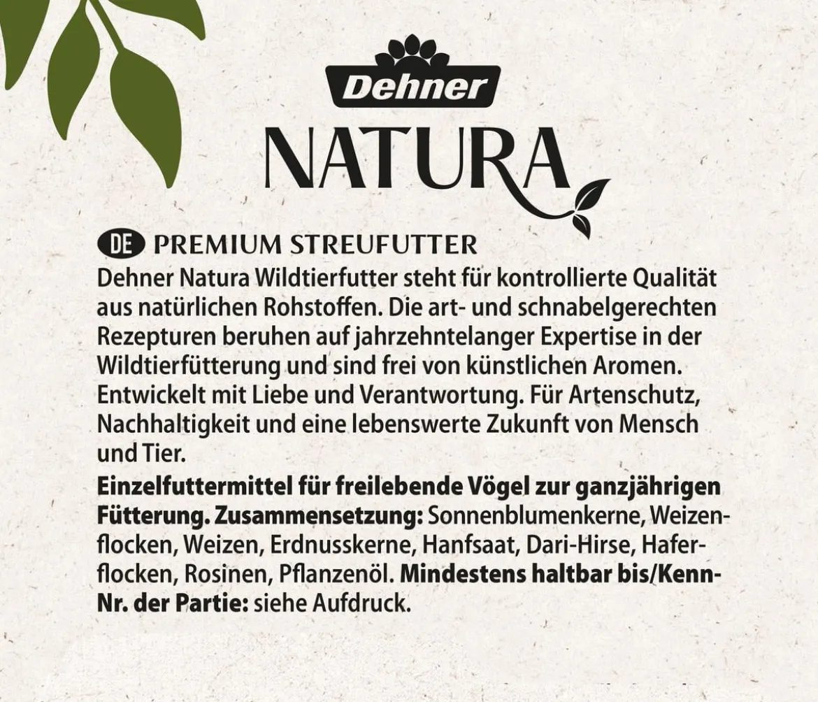 Dehner Natura Premium Wildvogelfutter-Set, Meisenknödel & Streufutter, 2-teilig