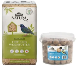 Dehner Natura Premium Wildvogelfutter-Set, Meisenknödel & Weichfutter, 2-teilig