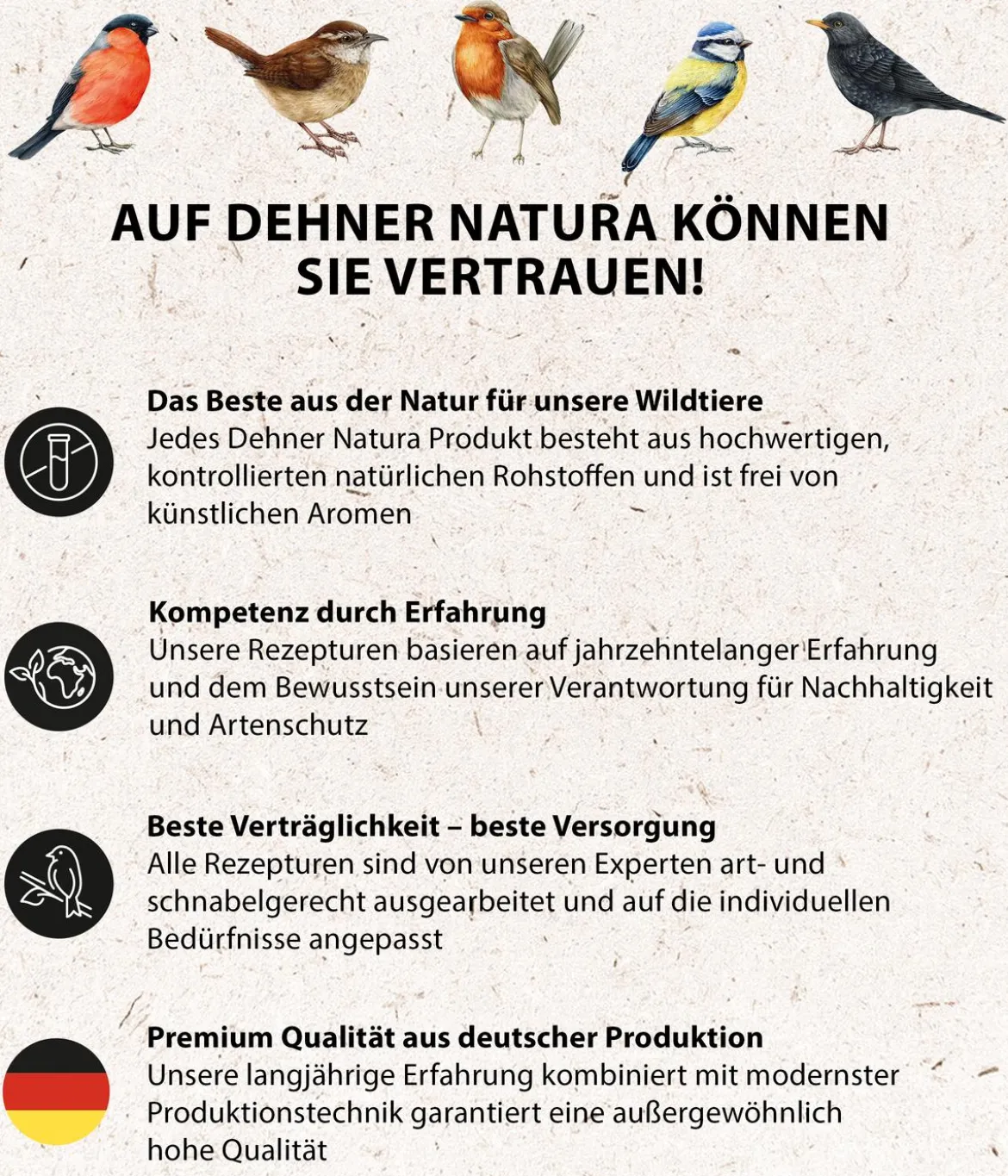 Dehner Natura Premium Wildvogelfutter Riesen-Meisenknödel, mit Netz