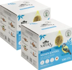 Dehner Natura Premium Wildvogelfutter Meisenknödel im Karton, mit Netz