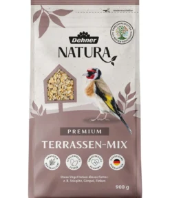 Dehner Natura Premium Wildvogelfutter Ganzjahresfutter Terrassen-Mix, 900 g