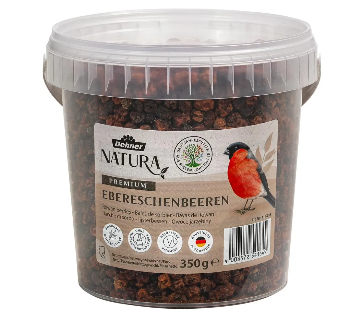 Dehner Natura Premium Wildvogelfutter Ebereschenbeeren, 350 g