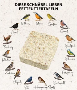 Dehner Natura Premium Wildvogel Futtertafel mit Erdnüssen, 12x300 g