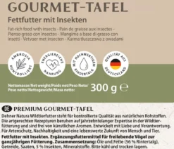 Dehner Natura Premium Wildvogelfutter Futtertafel mit Insekten, 12x300 g