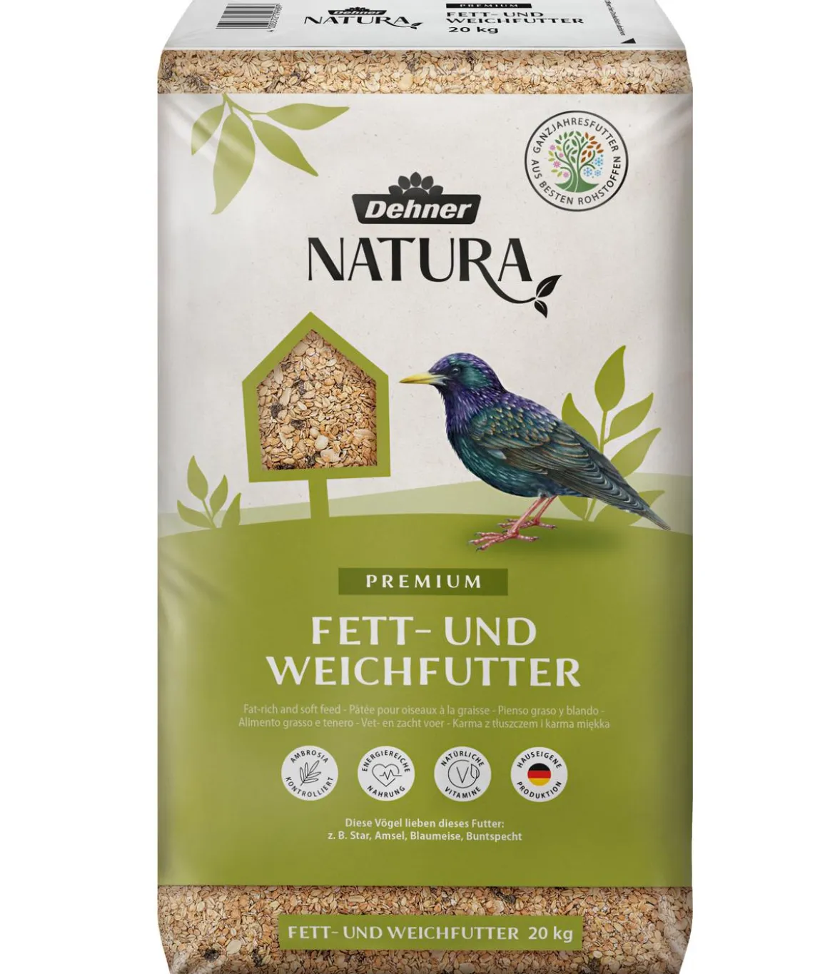 Dehner Natura Premium Wildvogel Fett- und Weichfutter
