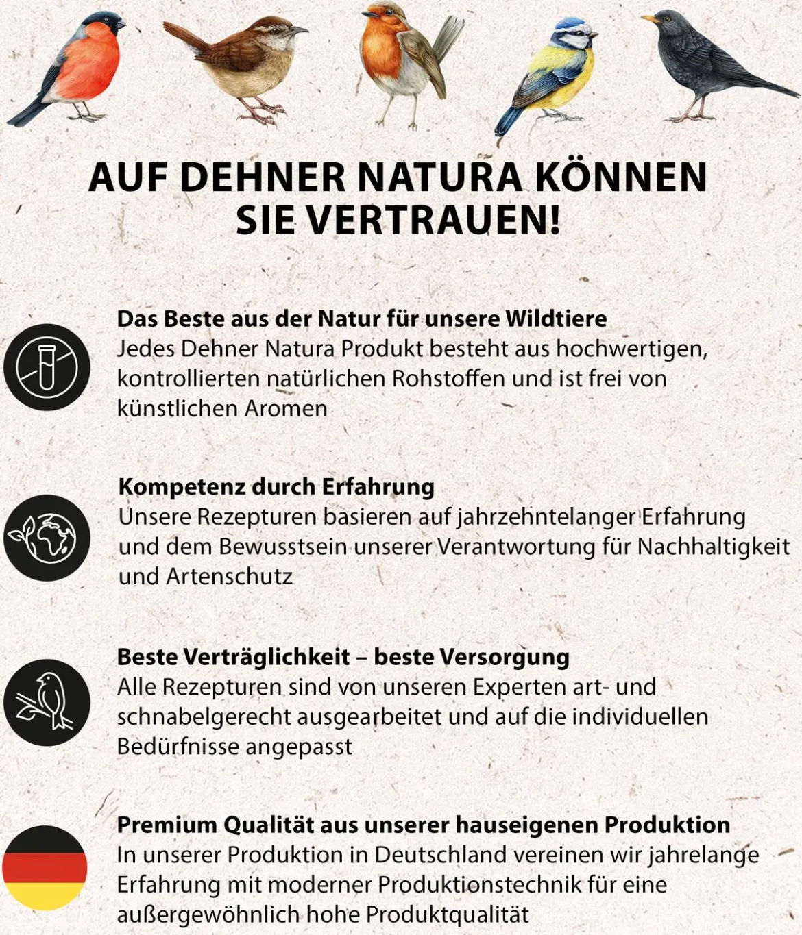 Dehner Natura Premium Wildvogel Fett- und Weichfutter