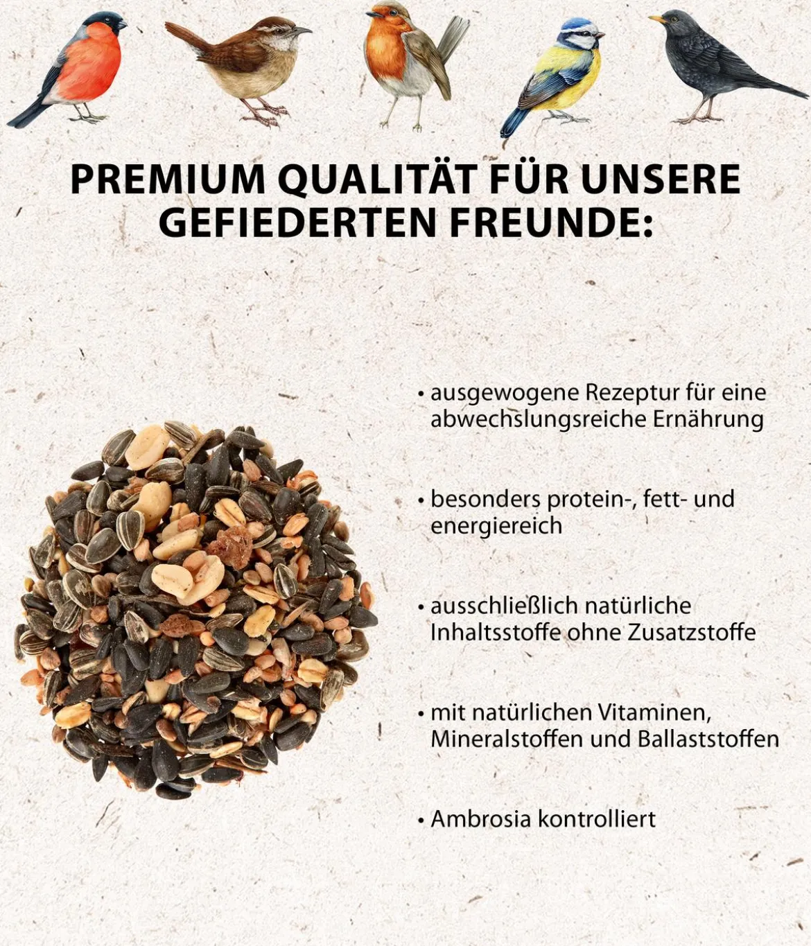Dehner Natura Premium Wildvogel Streufutter