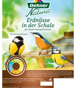 Dehner Natura Premium Wildvogelfutter Erdnüsse in der Schale, 500 g