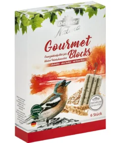 Dehner Natura Premium Wildvogelfutter Gourmet Blocks mit Hirse, 6 Stk á ca. 90 g