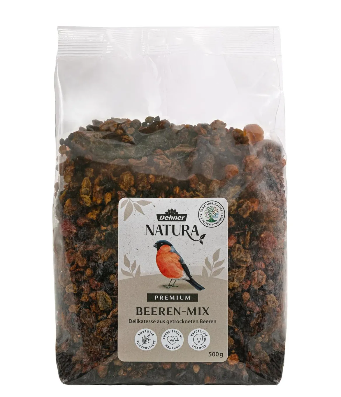 Dehner Natura Premium Wildvogelfutter Beeren-Mix, 500 g