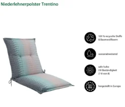 Dehner Niederlehnerauflage Trentino, ca. B50/H6/T100 cm