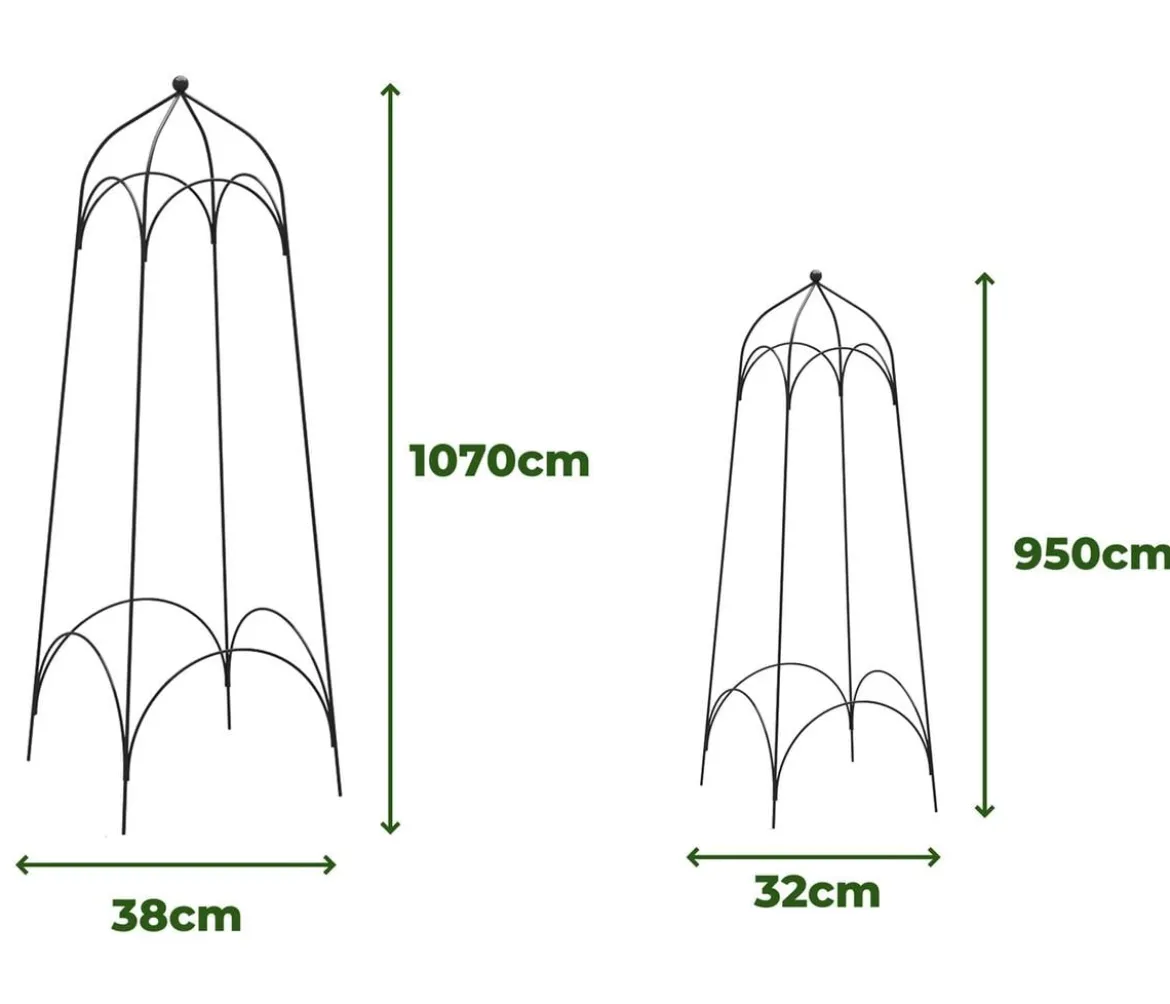 Dehner Obelisk-Set Tenda, 2-teilig