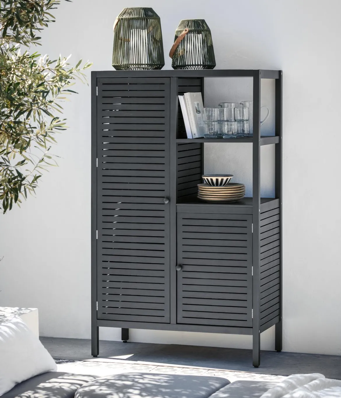 Dehner Outdoor-Küche Hochschrank Southampton, ca. B100/H165/T50 cm