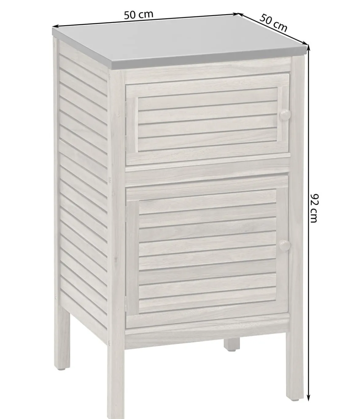 Dehner Outdoor-Küche Schrank Southampton, ca. B50/H90/T50 cm