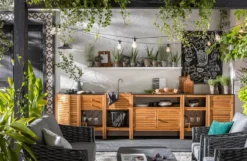 Dehner Outdoor-Küche Schrank Southampton, ca. B100/H90/T50 cm