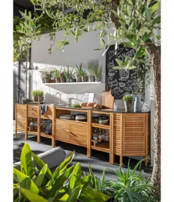 Dehner Outdoor-Küche Schrank Southampton, ca. B100/H90/T50 cm