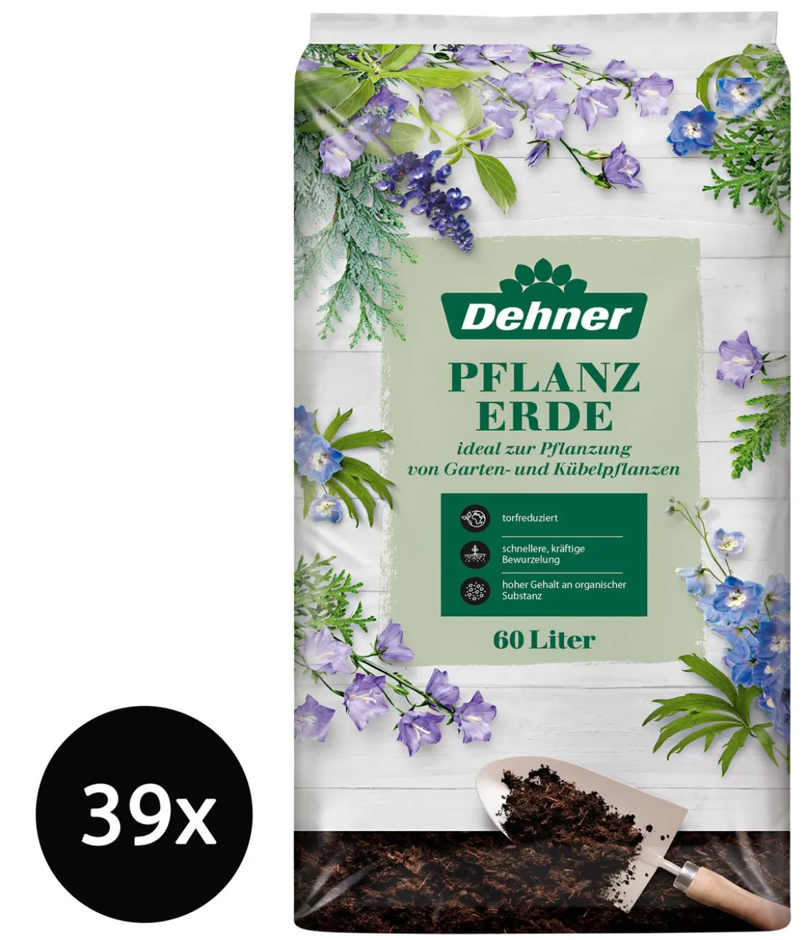 Dehner Pflanzerde, 39 x 60 Liter