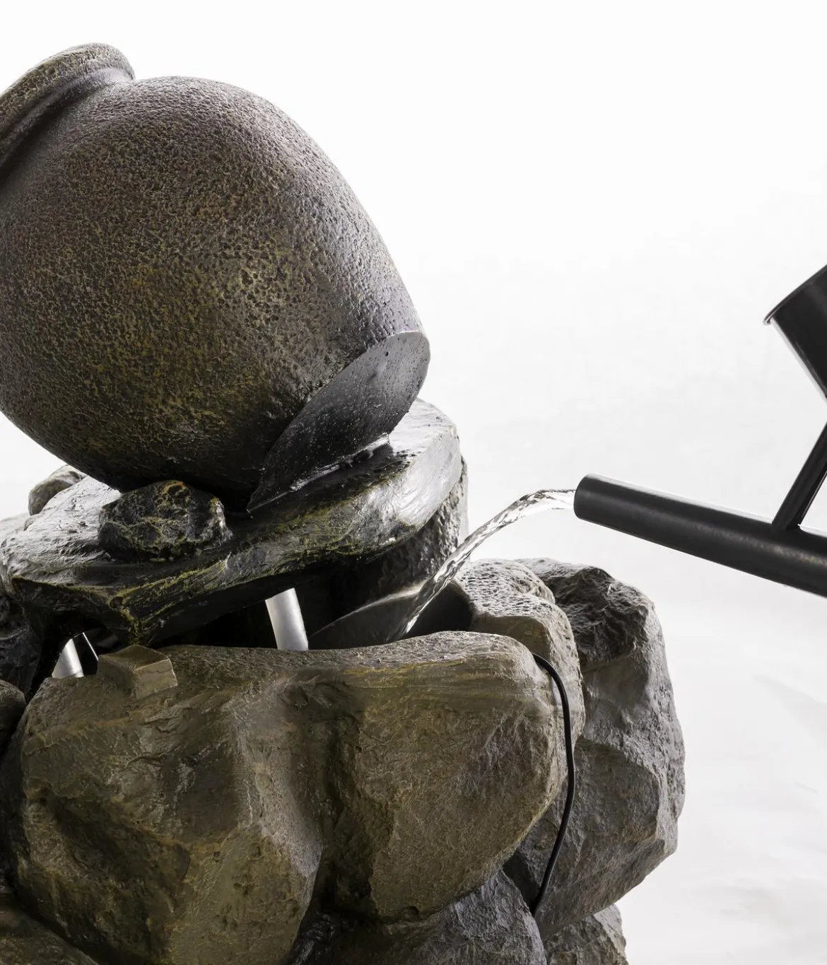 Dehner Polyresin-Gartenbrunnen Soltero, solarfähig, ca. H54,4 cm