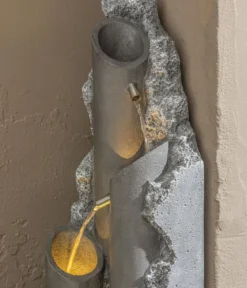 Dehner Polyresin-Gartenbrunnen Tubi, solarfähig, ca. H113 cm
