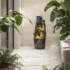 Dehner Polyresin-Gartenbrunnen Cala, solarfähig, ca. H91 cm