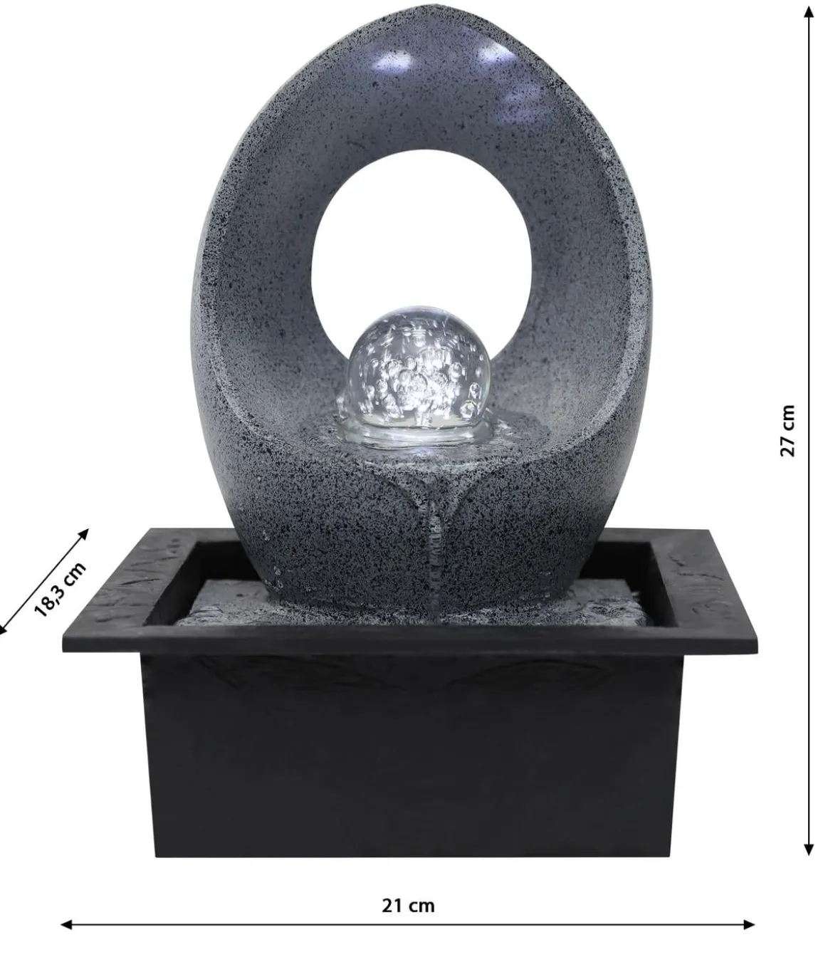 Dehner Polyresin-Zimmerbrunnen Pua