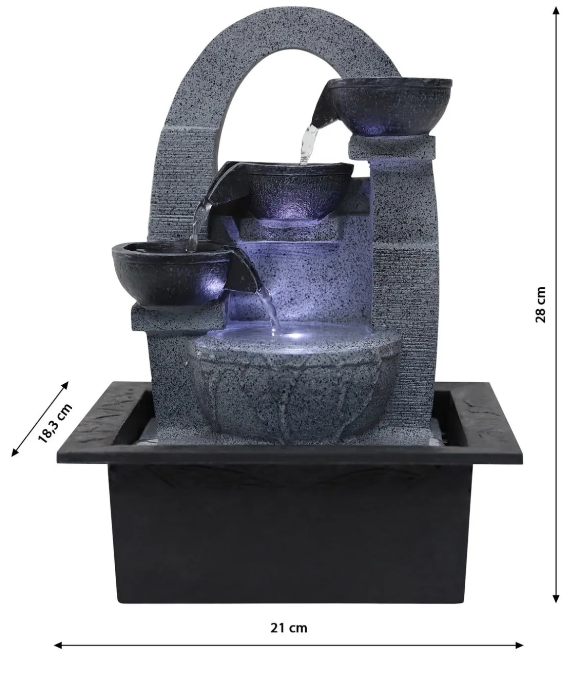Dehner Polyresin-Zimmerbrunnen Skleda