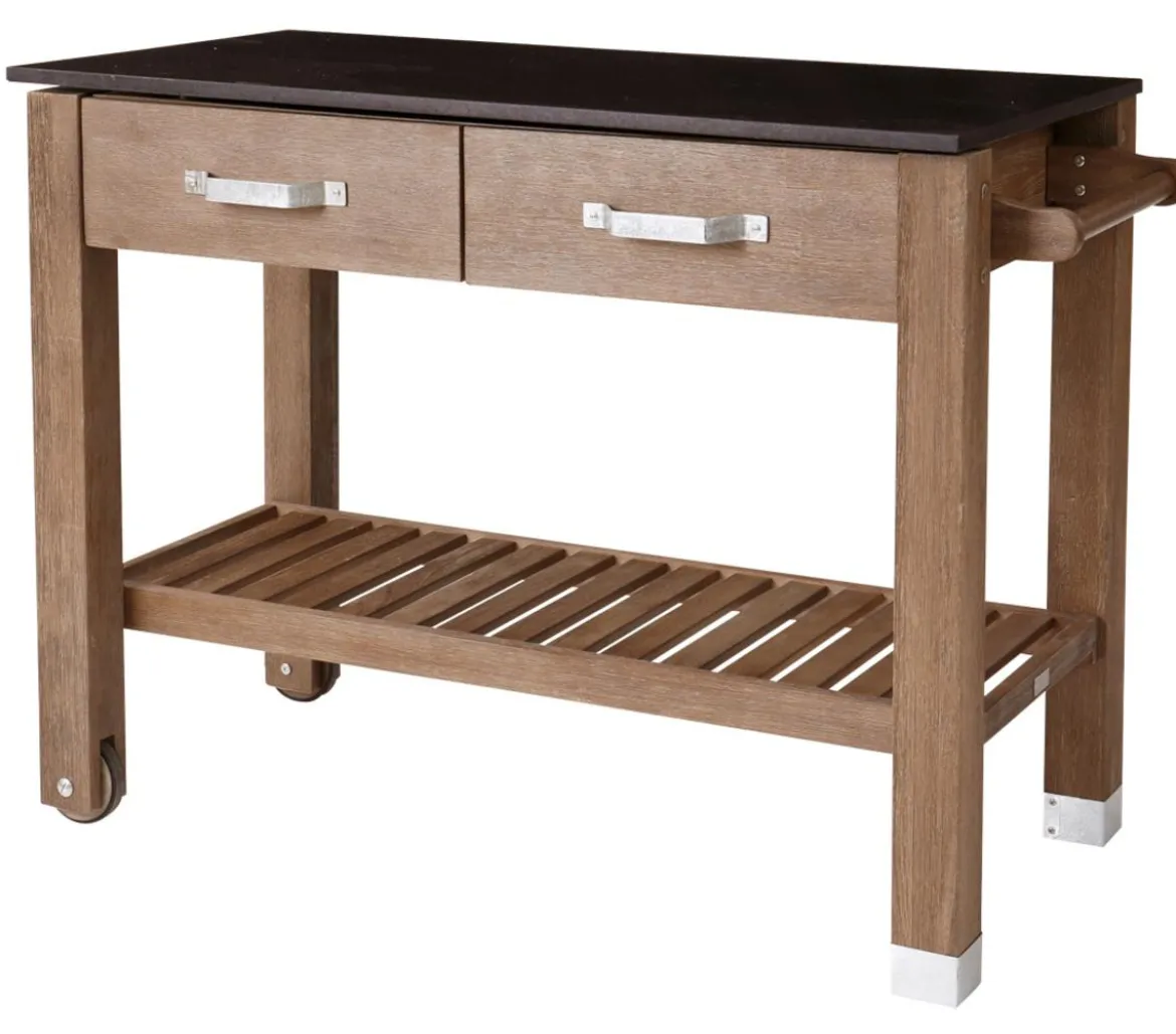 Dehner Premium Holz-Pflanztisch Windsor, ca. B110/H84/T55 cm