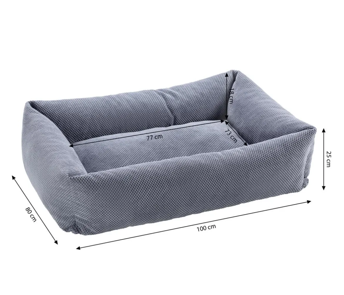 Dehner Premium Hundebett Kenai, rechteckig, ca. B100/H25/T80 cm
