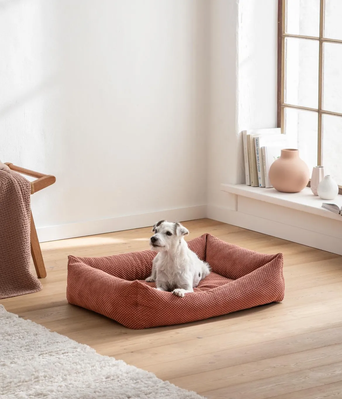 Dehner Premium Hundebett Onega, rechteckig, ca. B80/H25/T60 cm