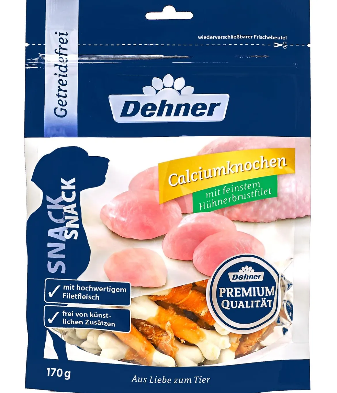 Dehner Premium Hundesnack Calciumknochen