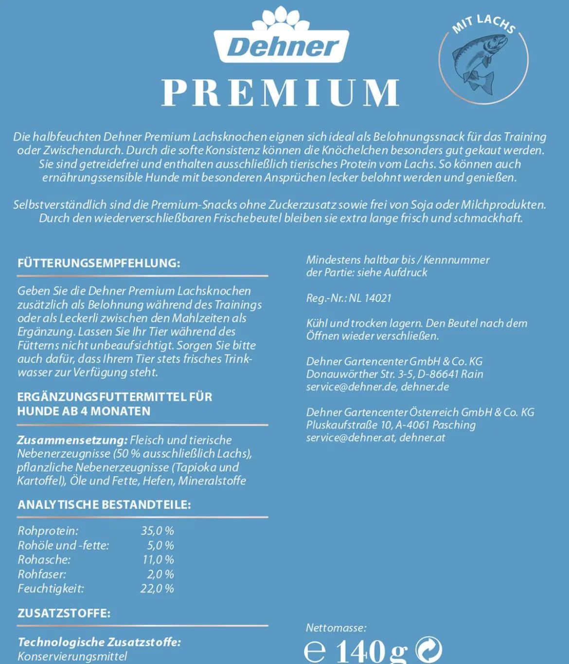 Dehner Premium Hundesnack Soft Snacks, 140 g