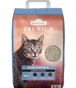 Dehner Premium Katzenstreu Komfort Klumpend, 3 x 10 l