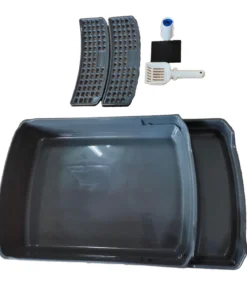 Dehner Premium Katzentoilette Jolie, grau, ca. B42/H41/T69 cm