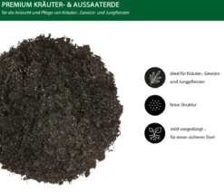 Dehner Premium Kräuter- & Aussaaterde, 120 x 20 Liter
