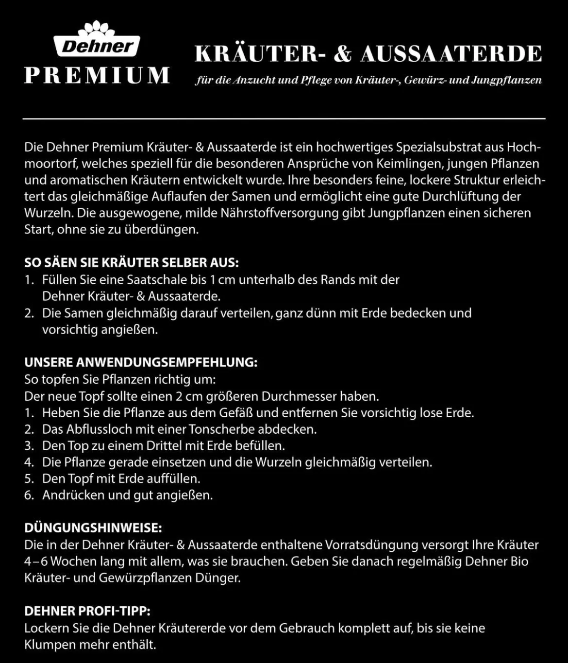 Dehner Premium Kräuter- & Aussaaterde