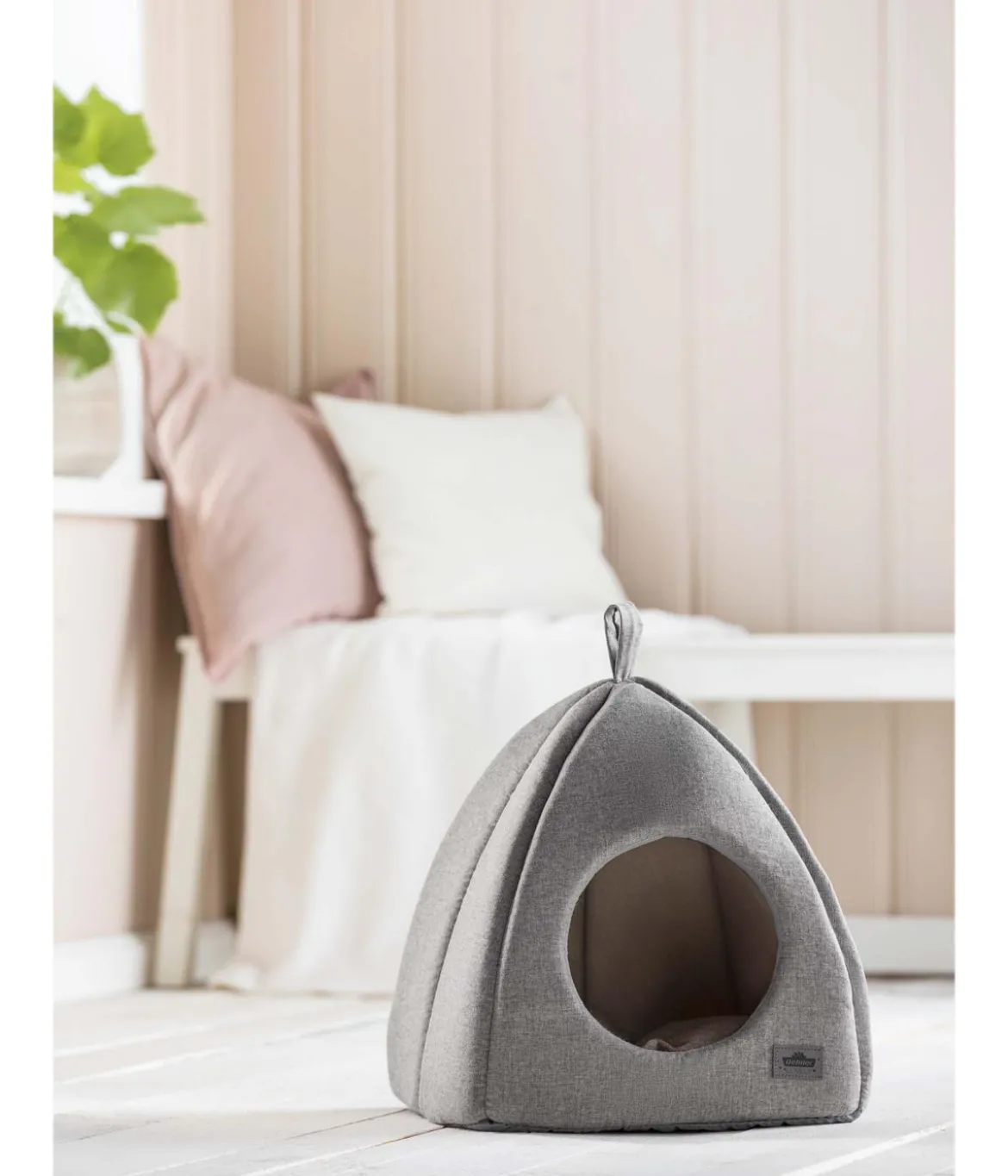 Dehner Premium Lovely Katzenhöhle Einkehr, grau, ca. B40/H42/T40 cm