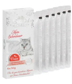 Dehner Premium Lovely Katzensnack Cream Mein Schmauser, 12 x 6 x 14 g