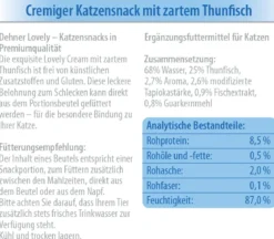 Dehner Premium Lovely Katzensnack Cream Mein Schleckermäulchen, 12 x 6 x 14 g