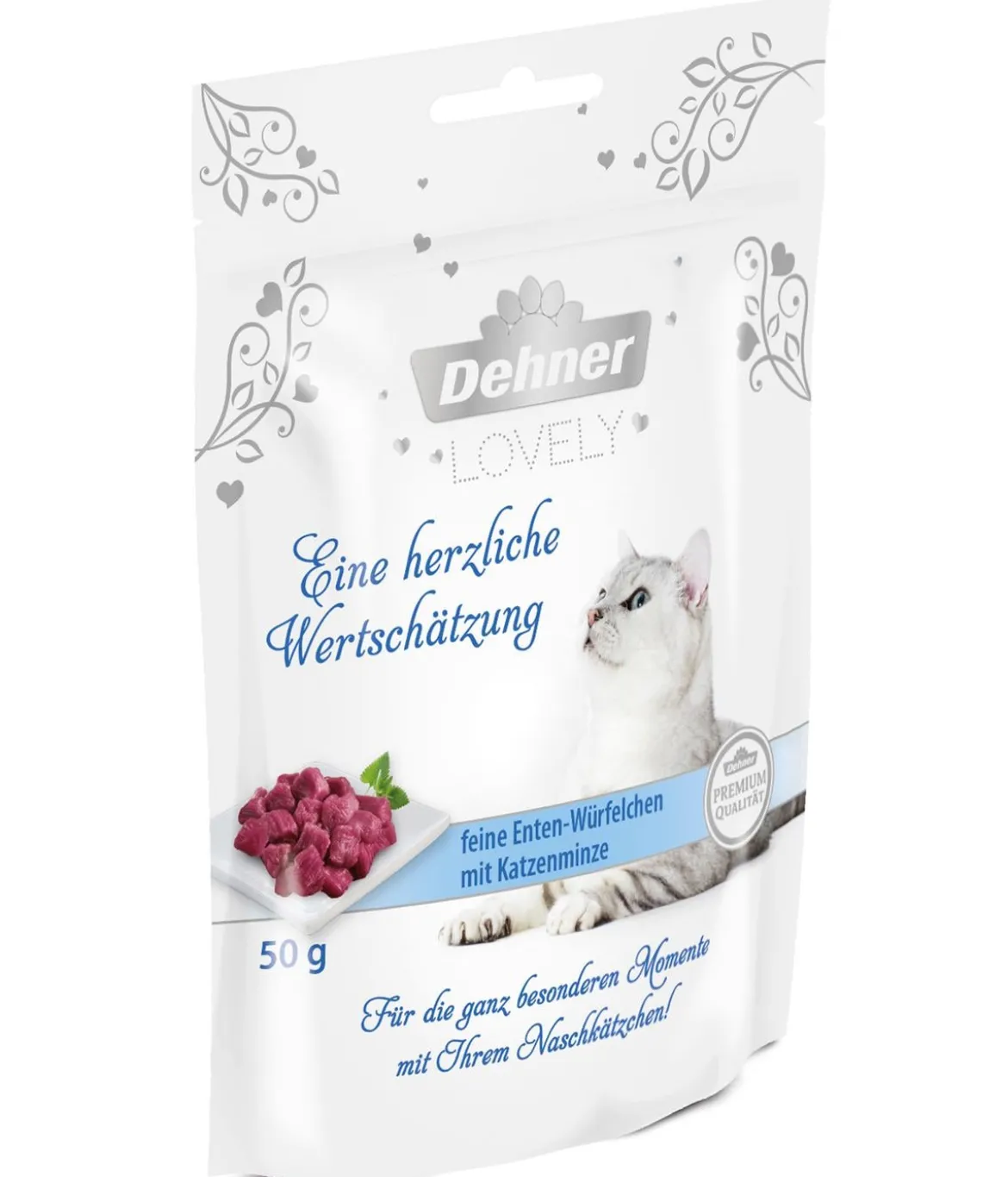 Dehner Premium Lovely Katzensnack Eine herzliche Wertschätzung, 12 x 50 g